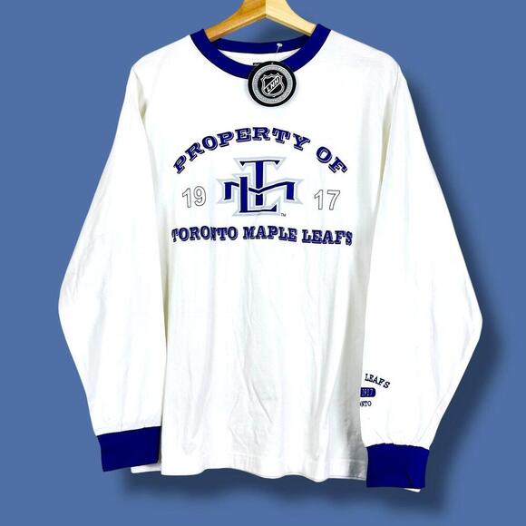 NWT VTG Toronto Maple Leafs NHL Licensed Long Sleeve Tee Y2K - Picture 1 of 10